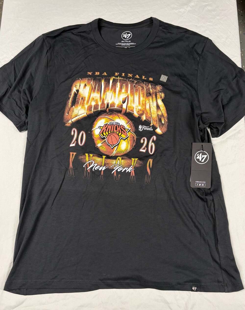 47 Brand Men's New York Knicks 2026 NBA Finals Champions Franklin T-Shirt